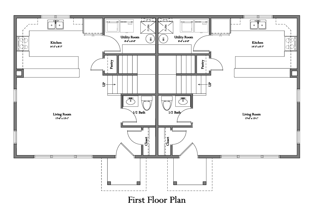 h2 2 floor duplex, first floor