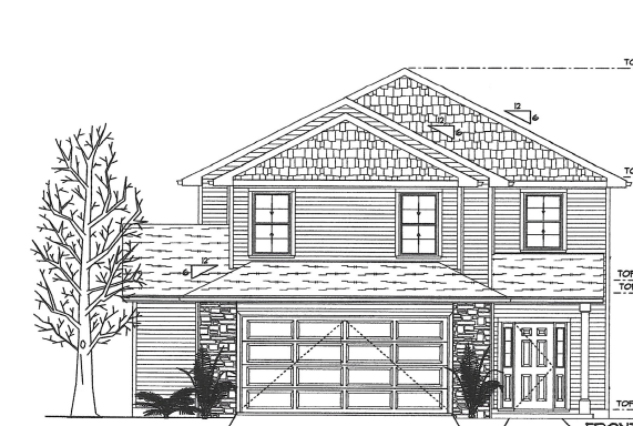 h4 single family unit 1, 2 floor , front
